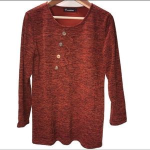 Creation Orange Crew Neck Oversized Sweater